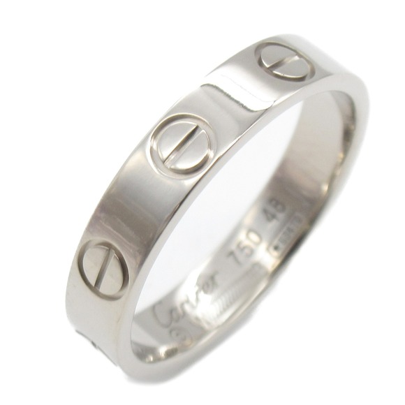 Cartier | Jewelry | Cartier Mini Love Ring Ring Silver K8wgwhitegold ...